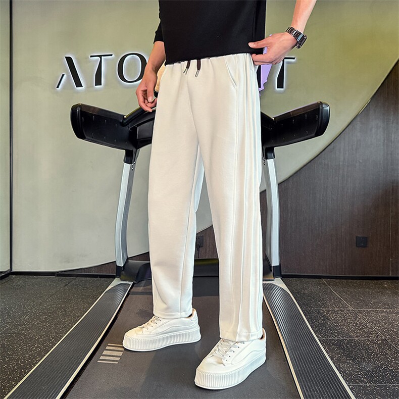 跑步机港风褶皱春夏新款休闲裤子男华棉长裤2240-P58控78,男装休闲裤,星座313B-2(原星座309A-2)