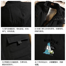MJ47074-P80棉马甲男士大码加厚棉背心男坎肩男砖墙，男装背心/马甲，电商A040A