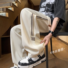 X2388-TP45控价78夏季男女新款冰丝休闲裤透气垂感直筒轻薄长裤，男装休闲裤，电商A102-1