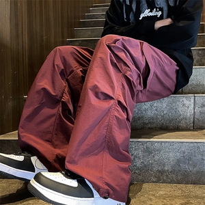 潮牌工装裤男日系高街痞帅冲锋裤多口袋降落伞休闲长裤 K7311-P35图片