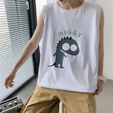 ！2023夏季纯棉百搭男士棉背心学生坎肩百搭潮流汗背心X02P20，男装背心/马甲，电商B220