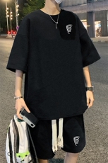 套装！华夫格套装短袖T恤短裤男TZ203-特P38，男装T恤，电商B367