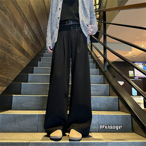 XZ616 春季重磅打褶马吉拉宽松设计感休闲长裤 TY1176 P65控78图片