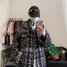 ！抖音直播小香风拼接夹克衫外套CP27-P100，男装夹克，电商B371