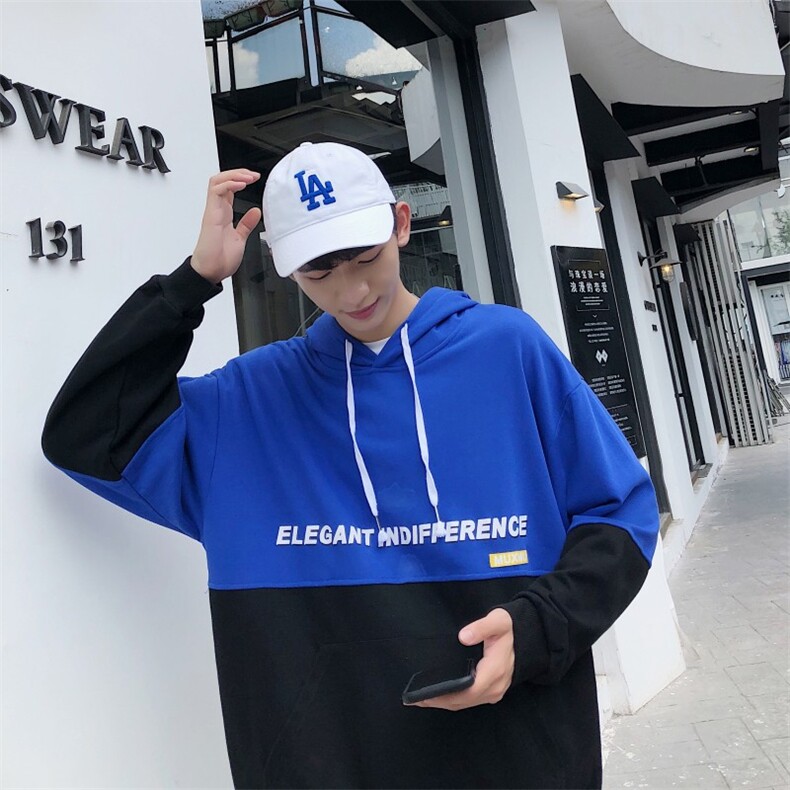 （可）春季港风连帽卫衣宽松休闲情侣外套W102/,男装卫衣,电商D202
