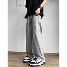8XL-M特大码肌理感冰丝薄款休闲裤长裤男宽松百搭情侣裤K919P58，男装休闲裤，电商D206-1
