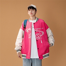 26春季款潮流休闲宽松情侣刺绣夹克外套JK9107/P30，男装夹克，星座202