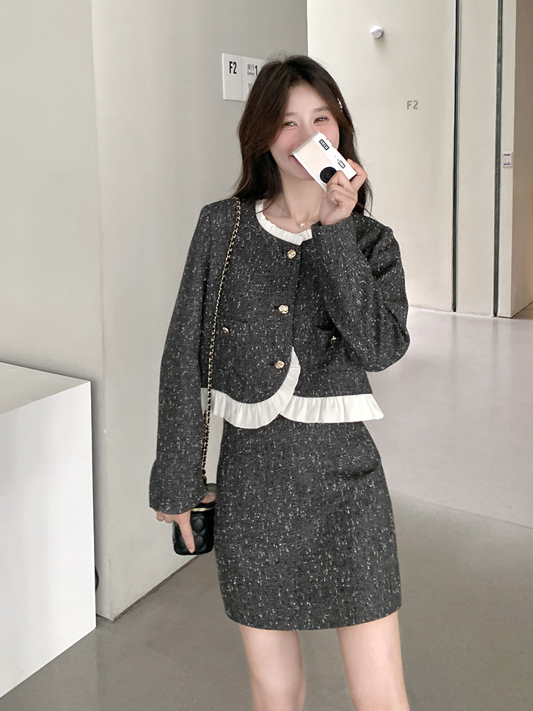 现货-2025年秋季新款时尚小香风两件套203P165K238,女装套装/套裙,浙宝203