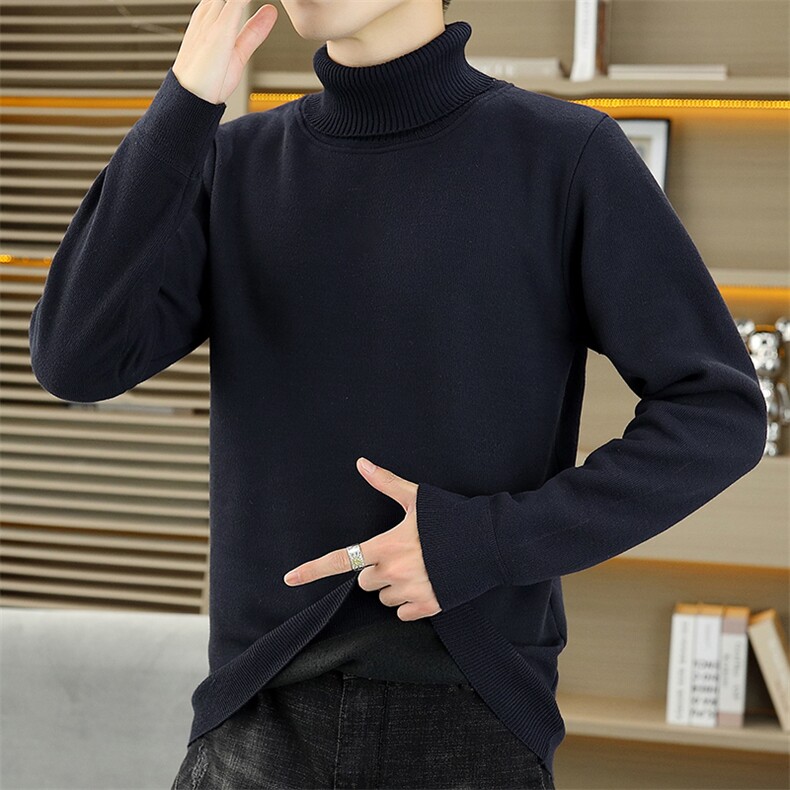 跑量款高领毛衣男加绒加厚卫衣秋冬季保暖毛线针织衫7003-P23,男装针织衫/毛衣,星座1706
