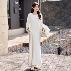 现货春装新款简约时尚休闲重工艺钉珠减龄马甲可组合三件套半裙衫，女装马甲，韩美纤衣