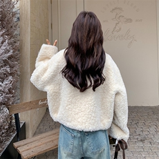 新品大货皮毛一体外套8158-P195控288，女装毛呢外套，2C196