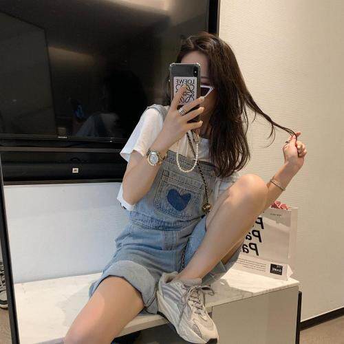 爱心牛仔背带裤，女装，XTZ style