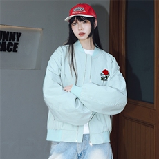 F6016女短款浅绿色