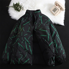 新款男冬季双面穿立领面包服加厚港风平铺棉衣M2218-P70控158，男装棉衣，星座717