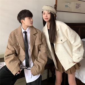 W10416-P65 网图现货 外套潮牌高级感痞帅休闲西装穿搭工装夹克图片