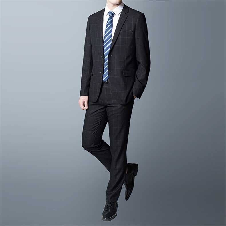 ASD18909春季新款男士西服礼服西装修身商务休闲男装西服套装图片