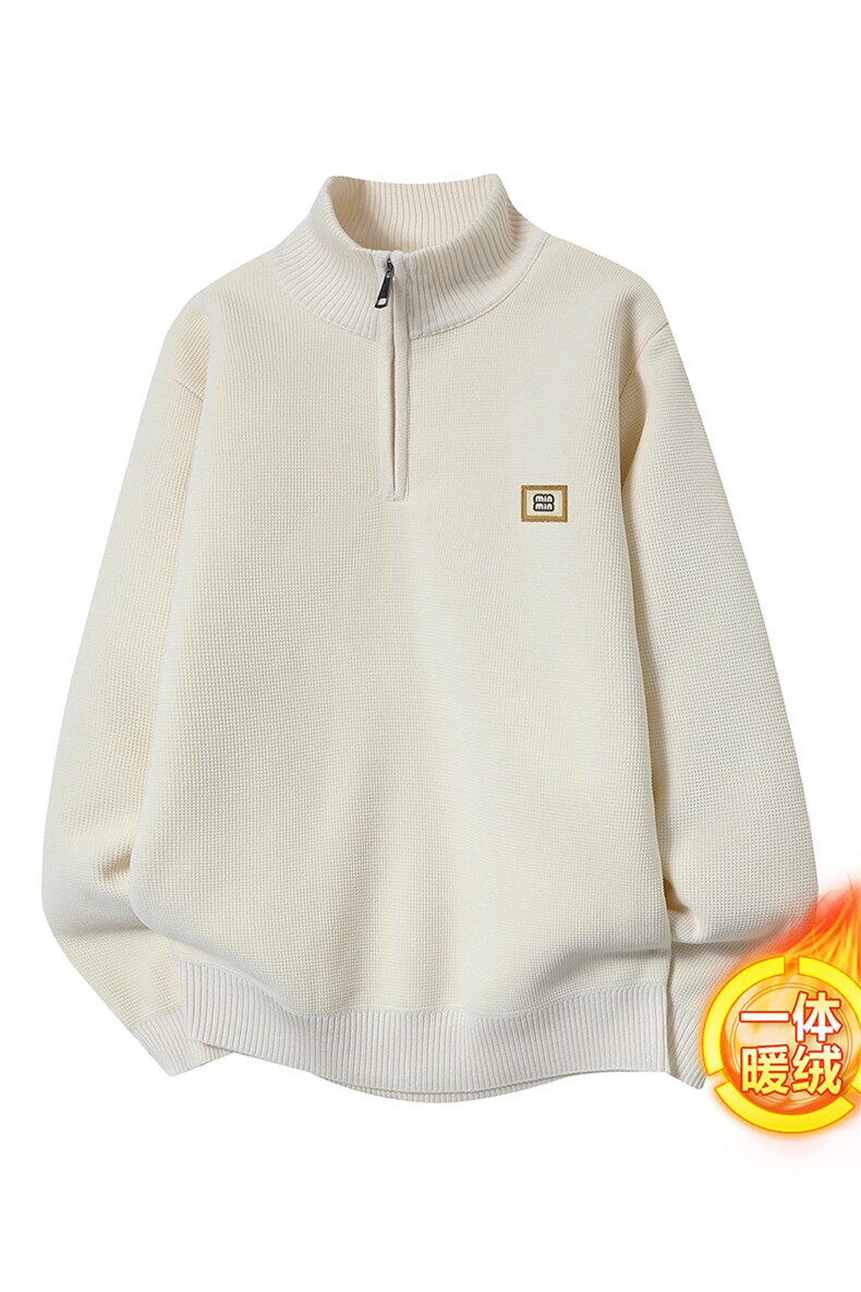 毛衣男士秋冬半高领拉链潮流针织毛衣打底套头线衣M847-P55,男装T恤,星座310B-3