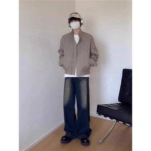 357-P65 美式复古飞行员夹克男款春秋季cleanfit宽松图片