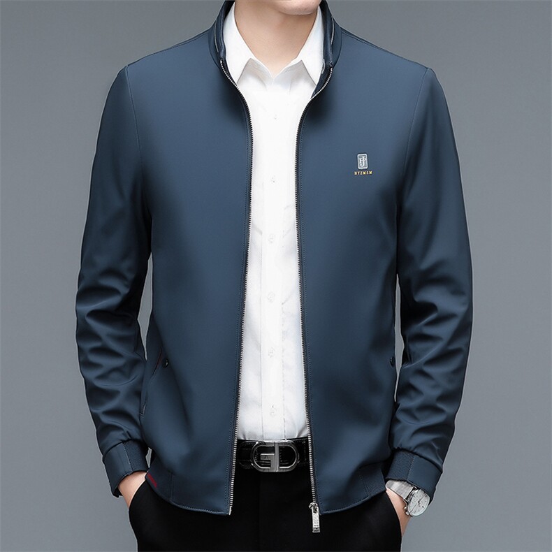 AH22078钱塘2020-3中年男士春秋新款时尚休闲百搭夹克外套P127图片