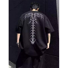 蛇瞳脊骨正肩短袖男夏季小众设计高级感T恤半截袖T559，男装T恤，星座1116A（原606A-3）