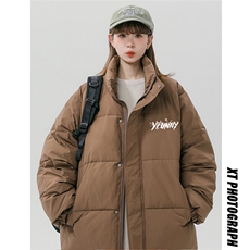 中性风23冬季百搭宽松字母印花棉服外套TPMY63703特批P75控128，男装棉衣，电商A268