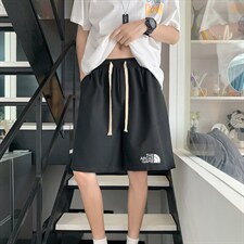 HD74232-P22华夫格短裤男大码宽松五分裤男直筒中裤，男装休闲裤，电商A040