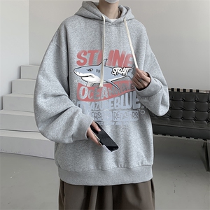 连帽卫衣男大码运动服帽衫外套WY2331-P35 加绒款-P40图片