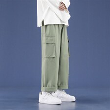 2023春季新款宽松直筒九分裤休闲裤男潮流工装裤1269-特批：40,男装休闲裤,星座718-1