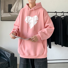 L2611P48秋装2023新款潮趣印花学生潮流男女情侣连帽卫衣，男装卫衣，星座510A-1