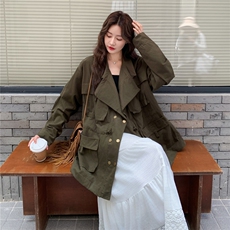 【秋款】法式宽松休闲工装外套2C212-G180-P165-K238，女装短外套，2C212