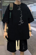 套装！华夫格套装短袖T恤短裤男TZ212-特P38，男装T恤，电商B367