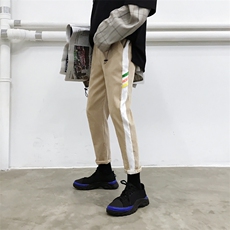 男裤秋装2021新休闲百搭外穿小脚灯芯绒长裤子624/(55），男装休闲裤，星座1506-1