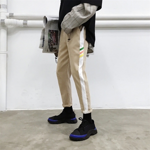 男裤秋装2021新休闲百搭外穿小脚灯芯绒长裤子624/(55）图片