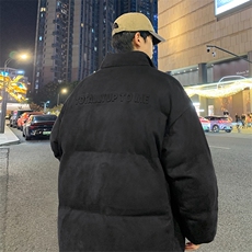 高级感clenafit立领棉服男冬季美式复古脏脏宽松潮流帅气棉衣外套，男装棉衣，电商A022