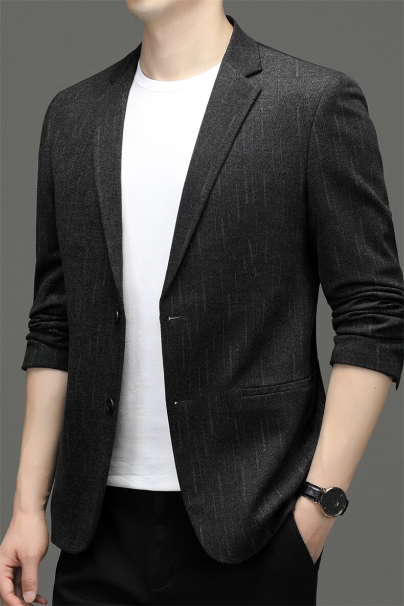 BF22616钱塘2020-2中年男士商务休闲春秋款简约西服外套P165,男装西服,钱塘207-2