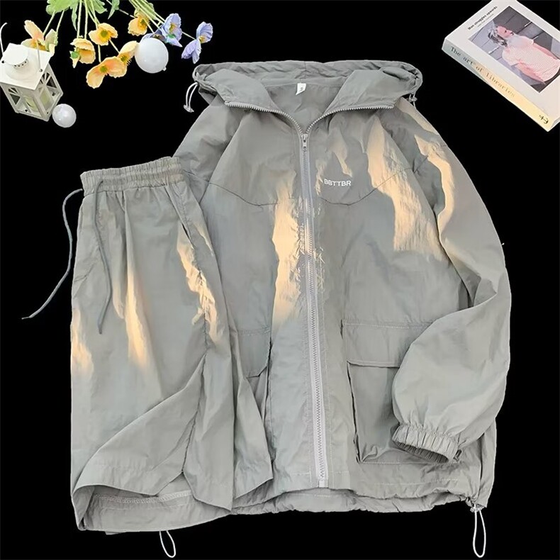 夏季薄款裤子上衣两件套装TZ901P53,男装休闲套装,星座1116-2