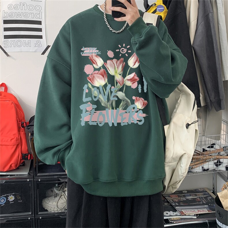 特P25控48秋冬新款男士圆领卫衣宽松休闲日常百搭上衣WQ2432,男装卫衣,电商B370