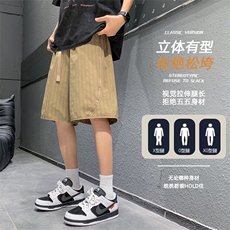 夏季工装短裤男ins潮牌休闲百搭潮流痞帅五分裤D02519-P40，男装休闲裤，星座308B-2
