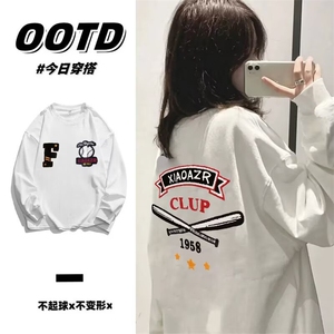 1506/QB3-690/P35宽松长袖印花T图片