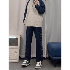 欧美hiphop直筒牛仔裤美式复古阔腿裤垂坠感xz310a-4-nz15-P55，男装牛仔裤，星座310A-4