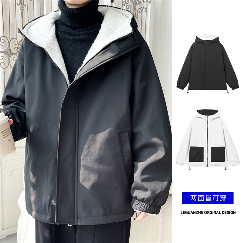 2025冬季新款旋律风车大码两面穿棉衣M-5XHM24926-特P75,男装棉衣,电商A022