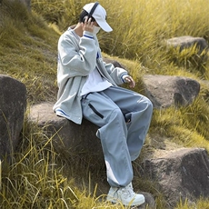 户外冲锋裤男春秋季潮牌机能痞帅设计感宽松休闲徒步登山YK57/P40，男装休闲裤，星座506