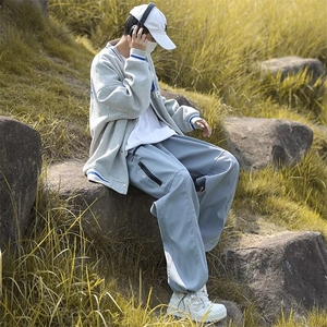 户外冲锋裤男春秋季潮牌机能痞帅设计感宽松休闲徒步登山YK57/P40图片