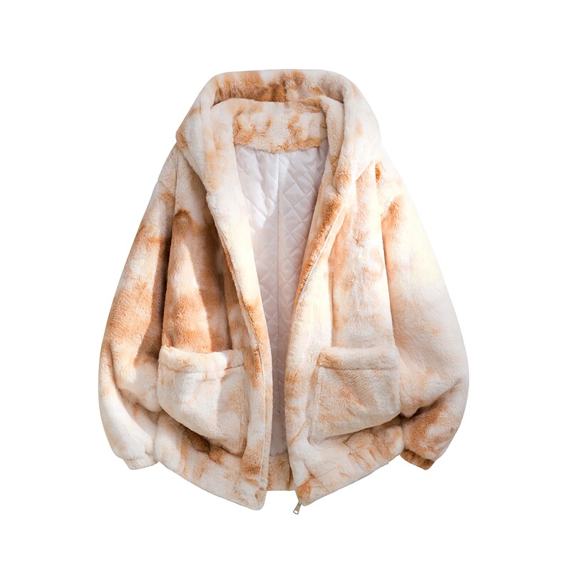 1羊羔毛棉衣潮扎染情侣大码M-5XL毛绒外套男MY78198P138控198，男装棉衣，星座227-7