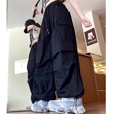 AK2457-P45美式阔腿伞兵工装裤男女街头中性风高街运动长裤，女装休闲裤，星座617A-2