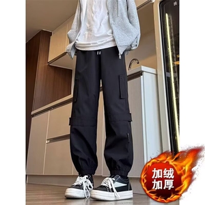 网图休闲锥形工装裤小牛津防水加绒束脚裤 A025-MK123-P36 加绒41图片