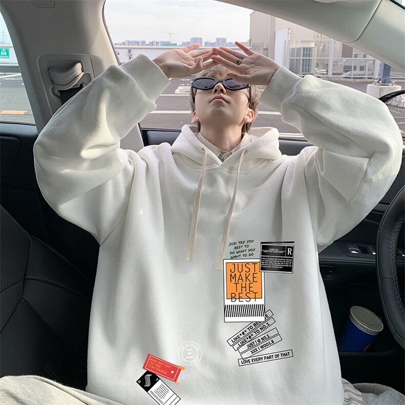 8XL连帽卫衣男大码胖子帽衫大号运动服WY2121-P35加绒款-P40,男装卫衣,电商A040