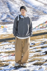 春季假两件卫衣圆领美式长袖T恤亨利衫上衣男C64155-TP4588，男装T恤，电商A102