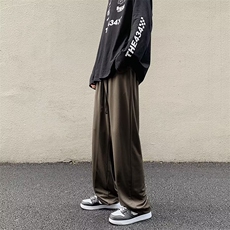 垂感西裤男夏季新款潮牌ins宽松直筒裤高街阔腿休闲裤K4337-P32，男装休闲裤，星座512-2