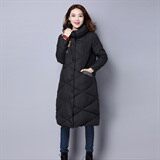 加厚长袖排扣纯色棉衣/棉服简约百搭甜美直筒长款2020年冬季，女装棉衣/棉服，独衣靓